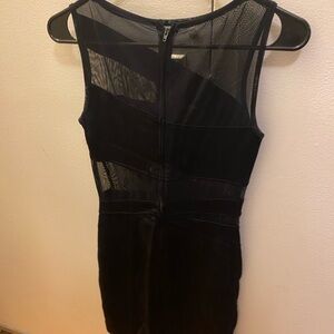 Tadashi Shoji Black Mesh Detail Dress